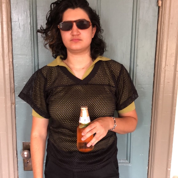 Black mesh football/party(?) shirt - Picture 1 of 4